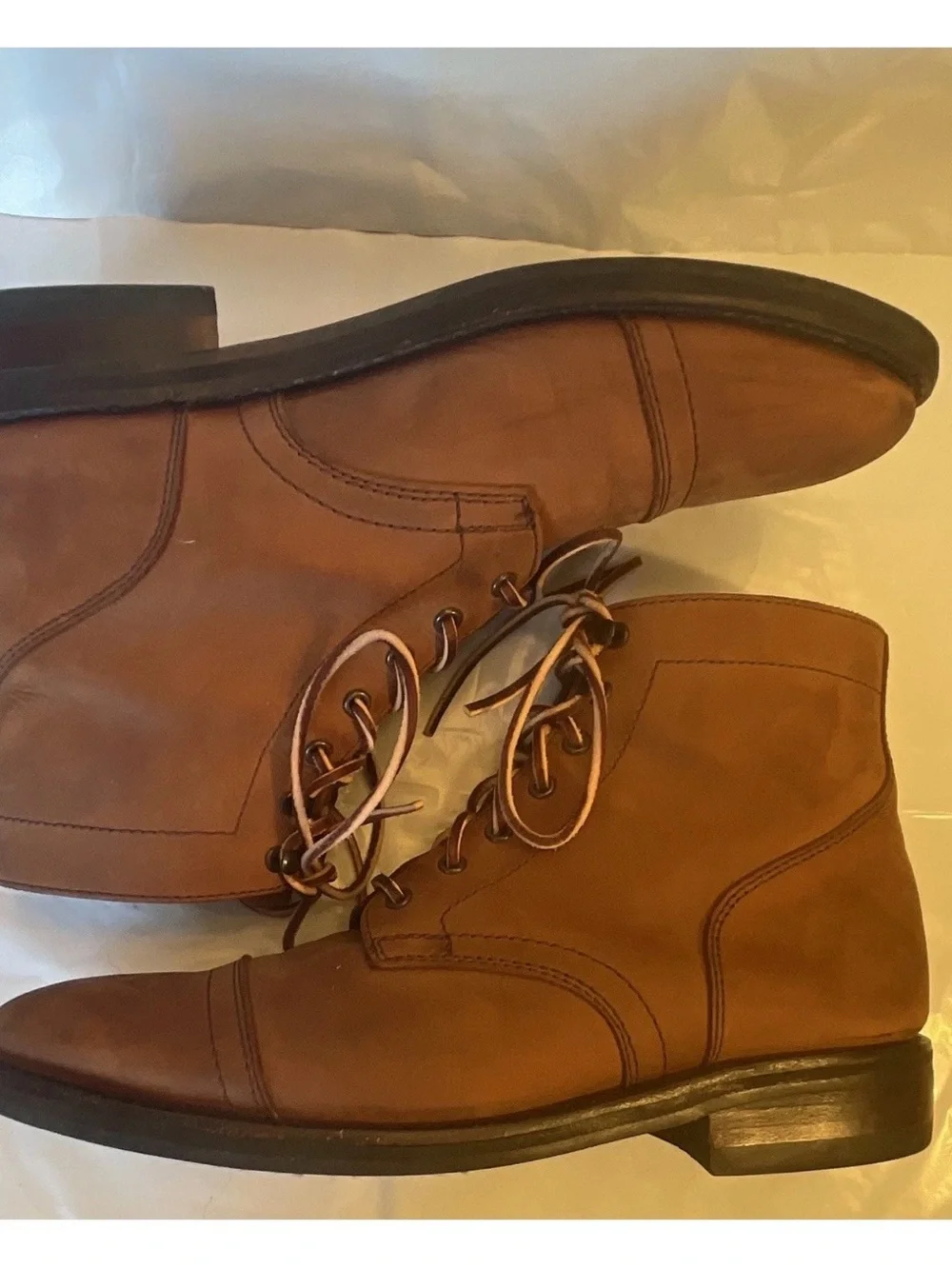Thursday Boot Co Captain Arizona Adobe Boots Size 9.5 Leather Cap Toe